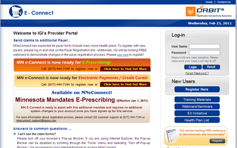 Provider eConnect(Financial)